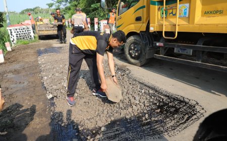 Polres Magetan Wujudkan Infrastruktur yang Lebih Baik