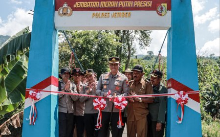 Kapolres Jember Bangun Akses Aman Lewat Jembatan Presisi