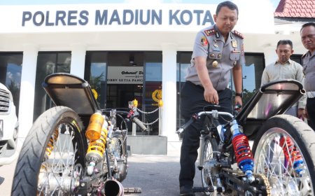 Polres Madiun Kota Jaga Kondusivitas dari Aksi Balap Liar