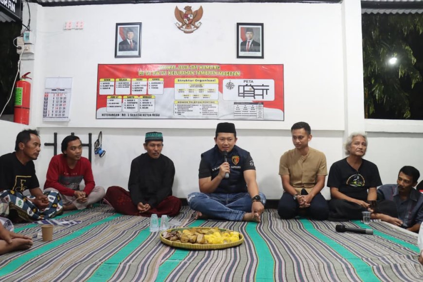 Polres Magetan Maksimalkan Satkamling, Ronda Malam Jaga Lingkungan
