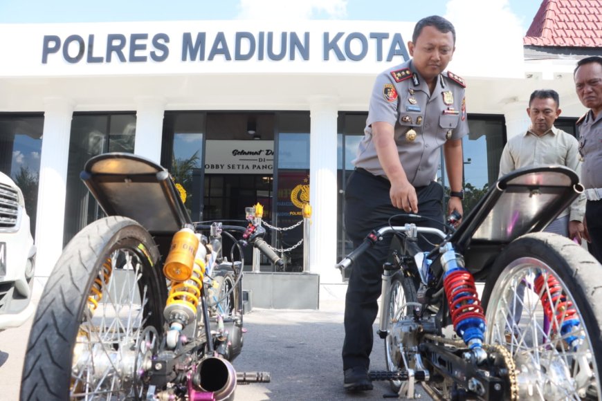 Polres Madiun Kota Jaga Kondusivitas dari Aksi Balap Liar