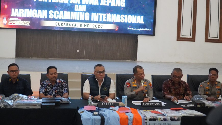 Polrestabes Surabaya Ungkap Markas Kejahatan Siber