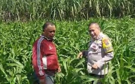 Polres Malang Dorong Lahan Produktif Terus Dimanfaatkan untuk Ketahanan Pangan